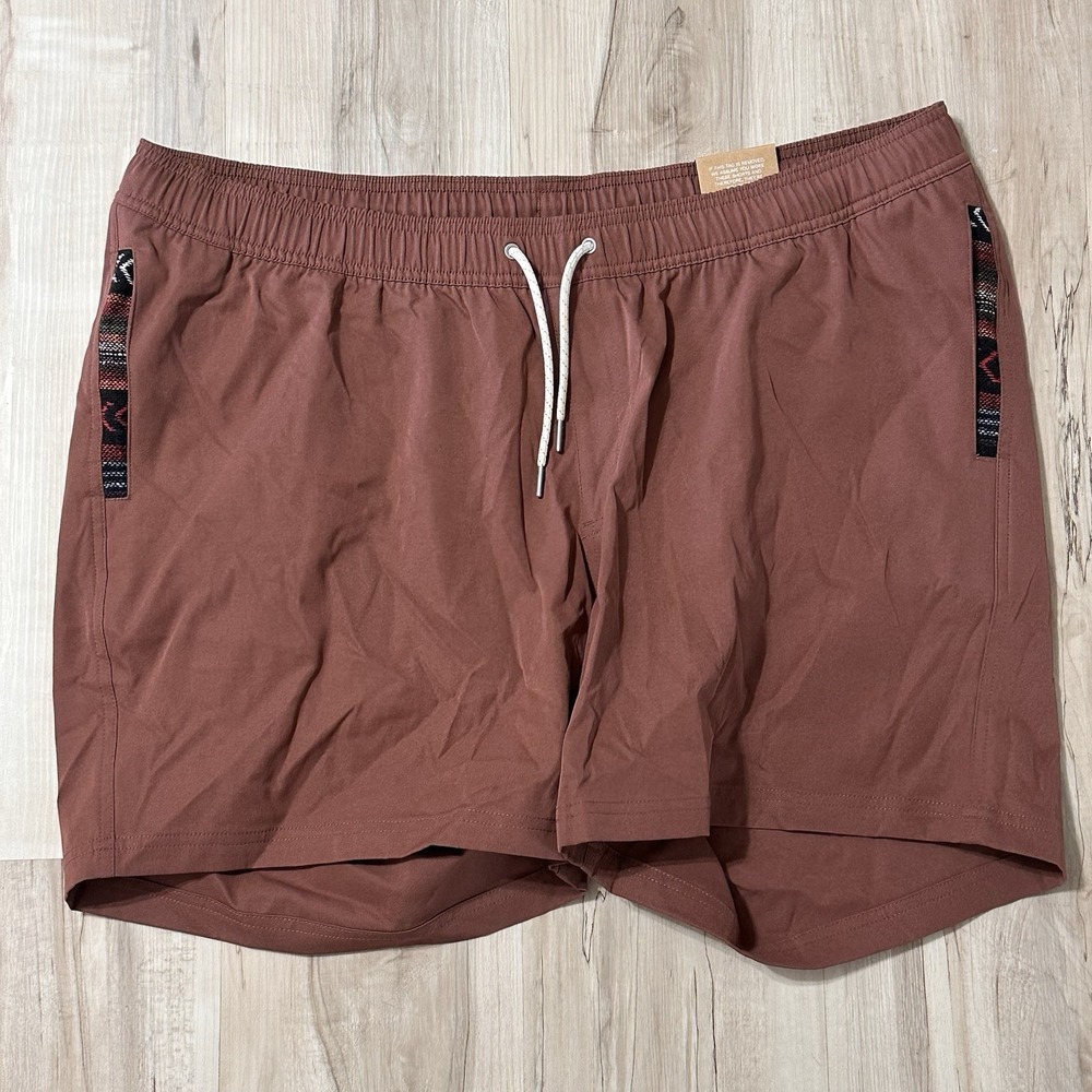 NWT Wowie Sapien 2.0 7" Inseam Shorts Mens XXL 2XL Clay Aztec Trim Pockets